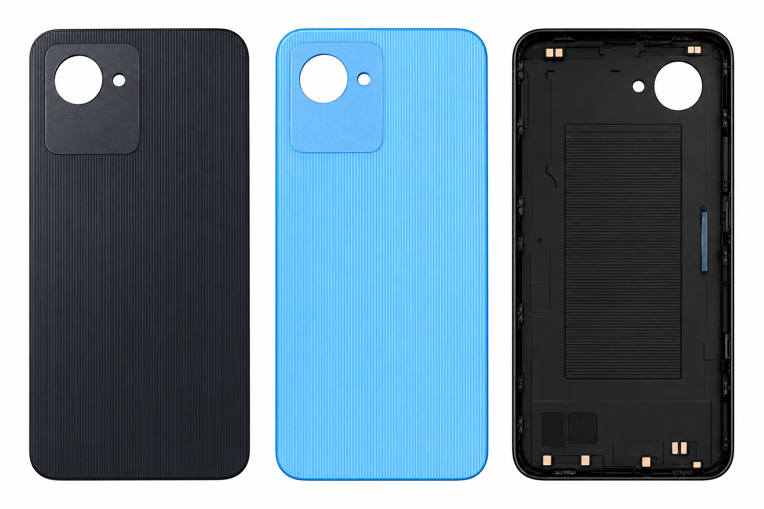 Compatible Replacement for Realme C30s Back Panel – Black & Blue